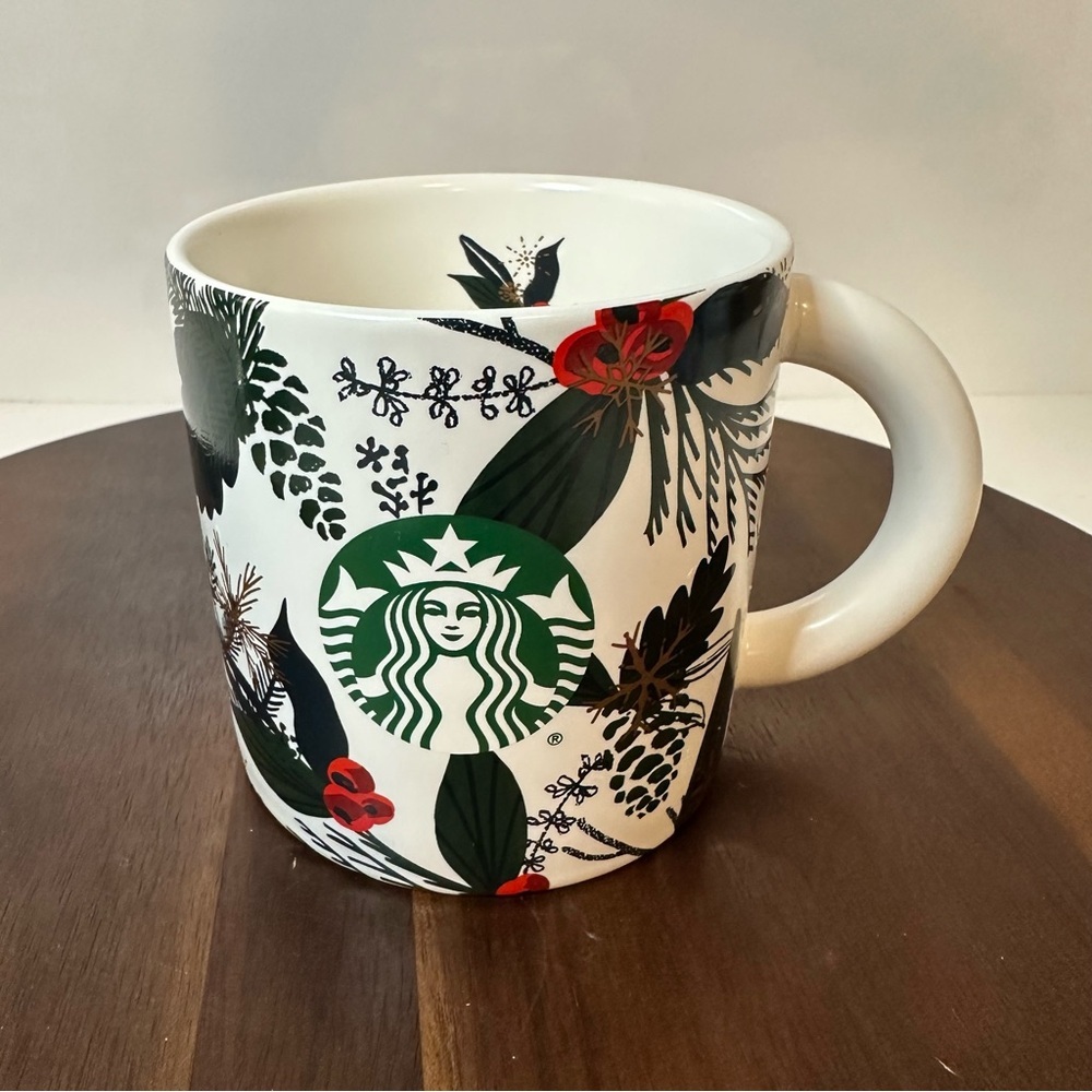 Starbucks Holiday Botanical Mug 12 oz | Winter Greenery | 2021